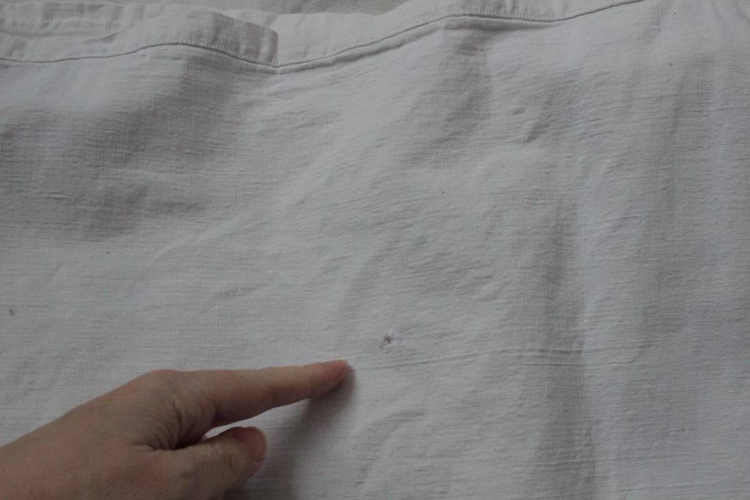 フランスリネン・アンティークシーツ/イニシャルモノグラムクロス