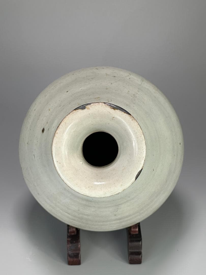 韓国美術　李朝時代　白磁　大徳利　大花瓶　堅手　時代　古物保証　朝鮮古陶磁