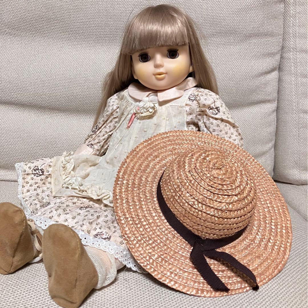 アンティーク雑貨　昭和レトロ　セキグチ　スリープアイドール　フランス人形　帽子付