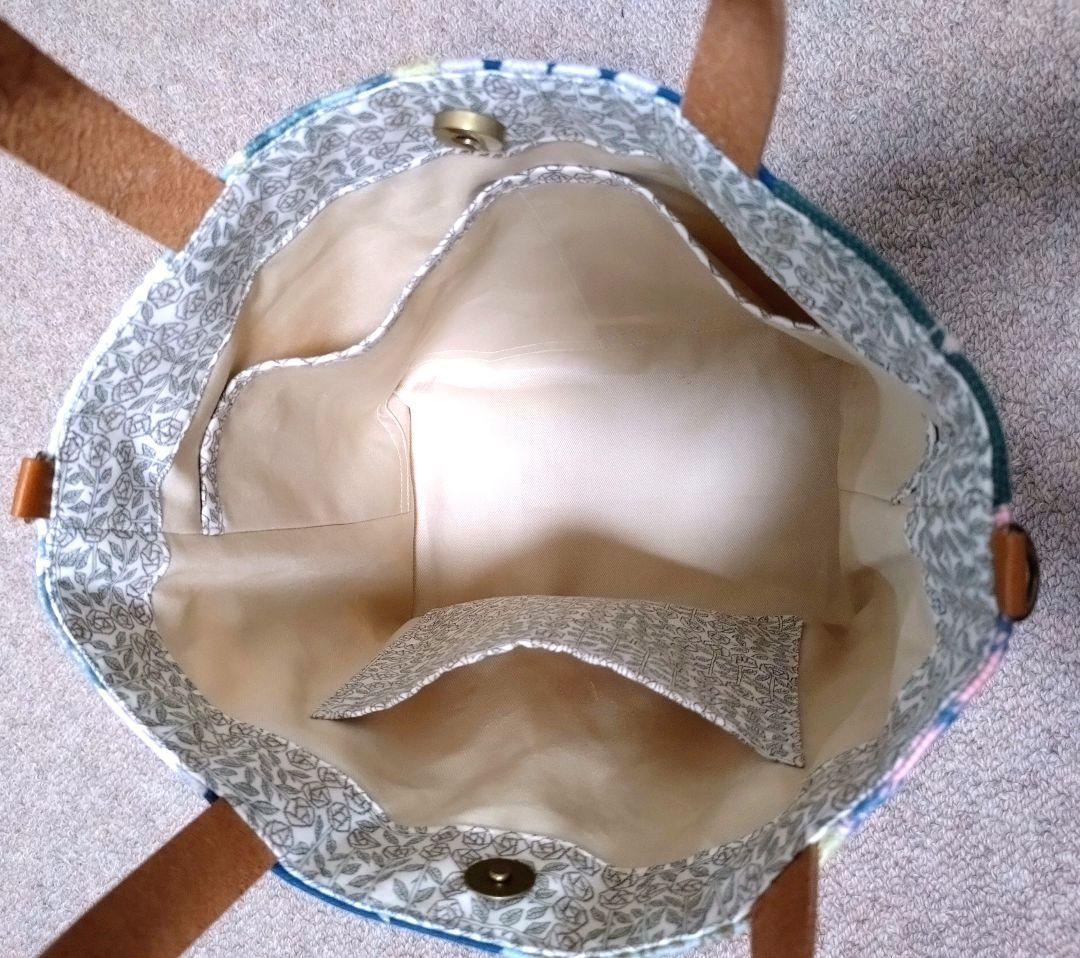 Yorimiciミナペルホネントートバッグ 両面パッチワークハンドメイド