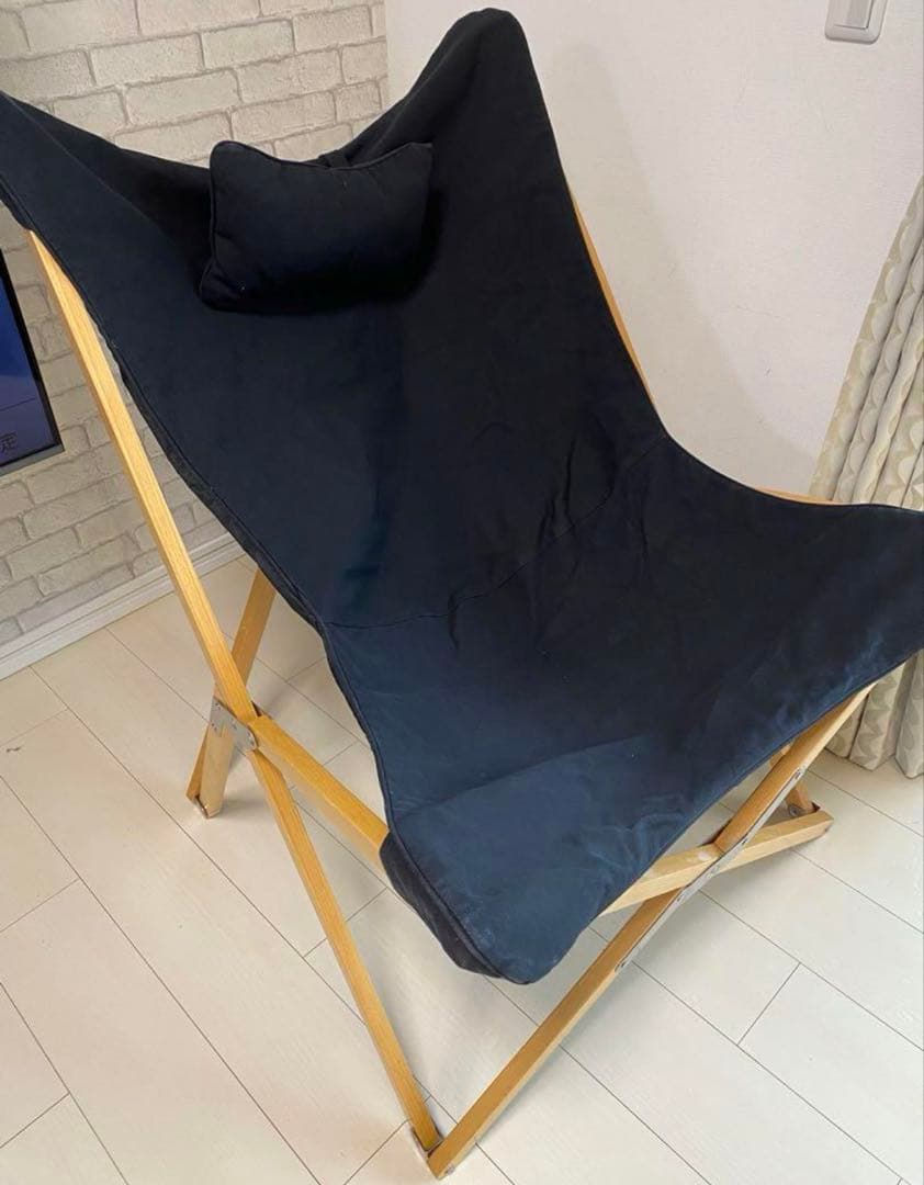 ドベルグ フォールディングバタフライチェア　DVERG ブラック 二脚