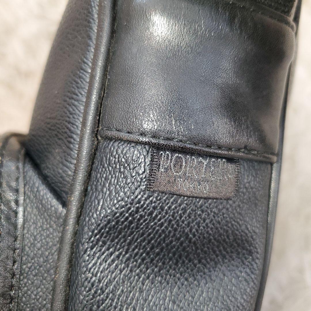 ⭐極美品⭐PORTER ブラック ショルダーバッグ pvc×レザー
