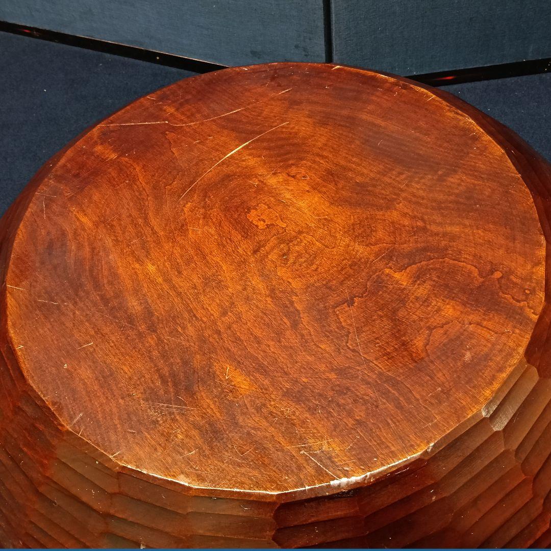 AM95 こね鉢 木製 天然木 直径60cm 重さ5.5kg 蕎麦饂粉物 こね器