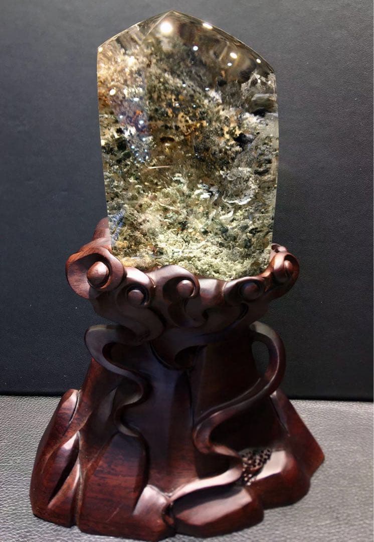 ⭐︎【天然】ガーデン クォーツ 置物 1050g