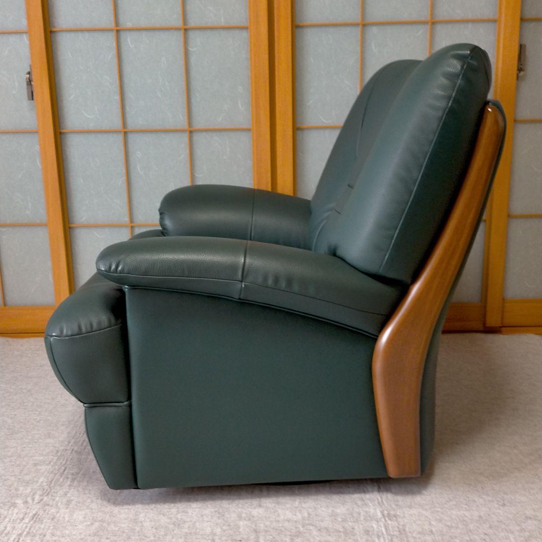 カリモク　回転式シングルソファ