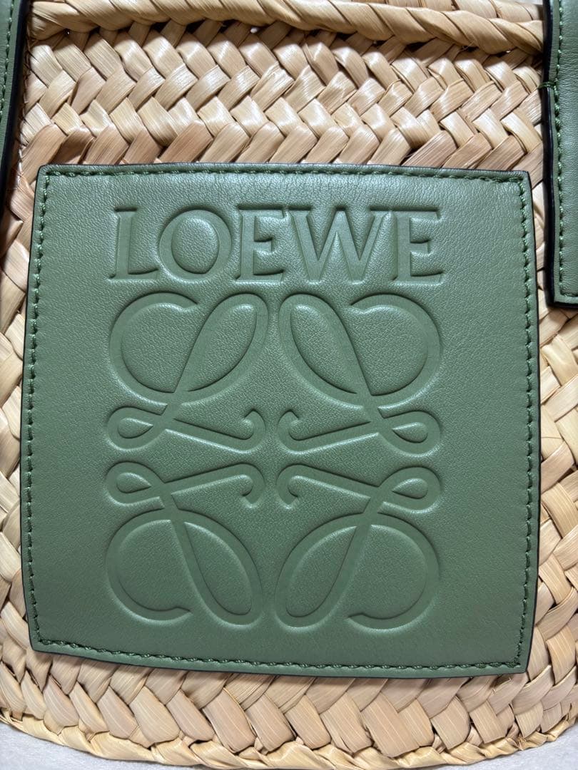 LOEWE かごバッグ グリーン
