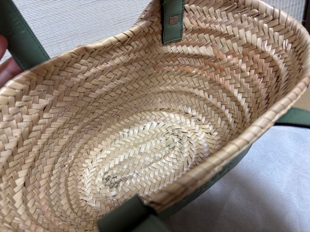 LOEWE かごバッグ グリーン