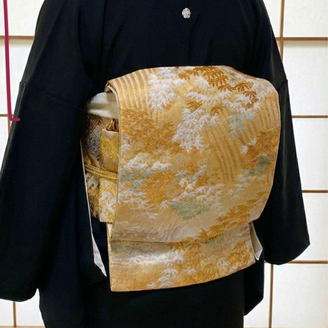 極美品　黒留袖　袋帯　￼ 4点フルセット　結婚式　比翼仕立て　礼服　作家物