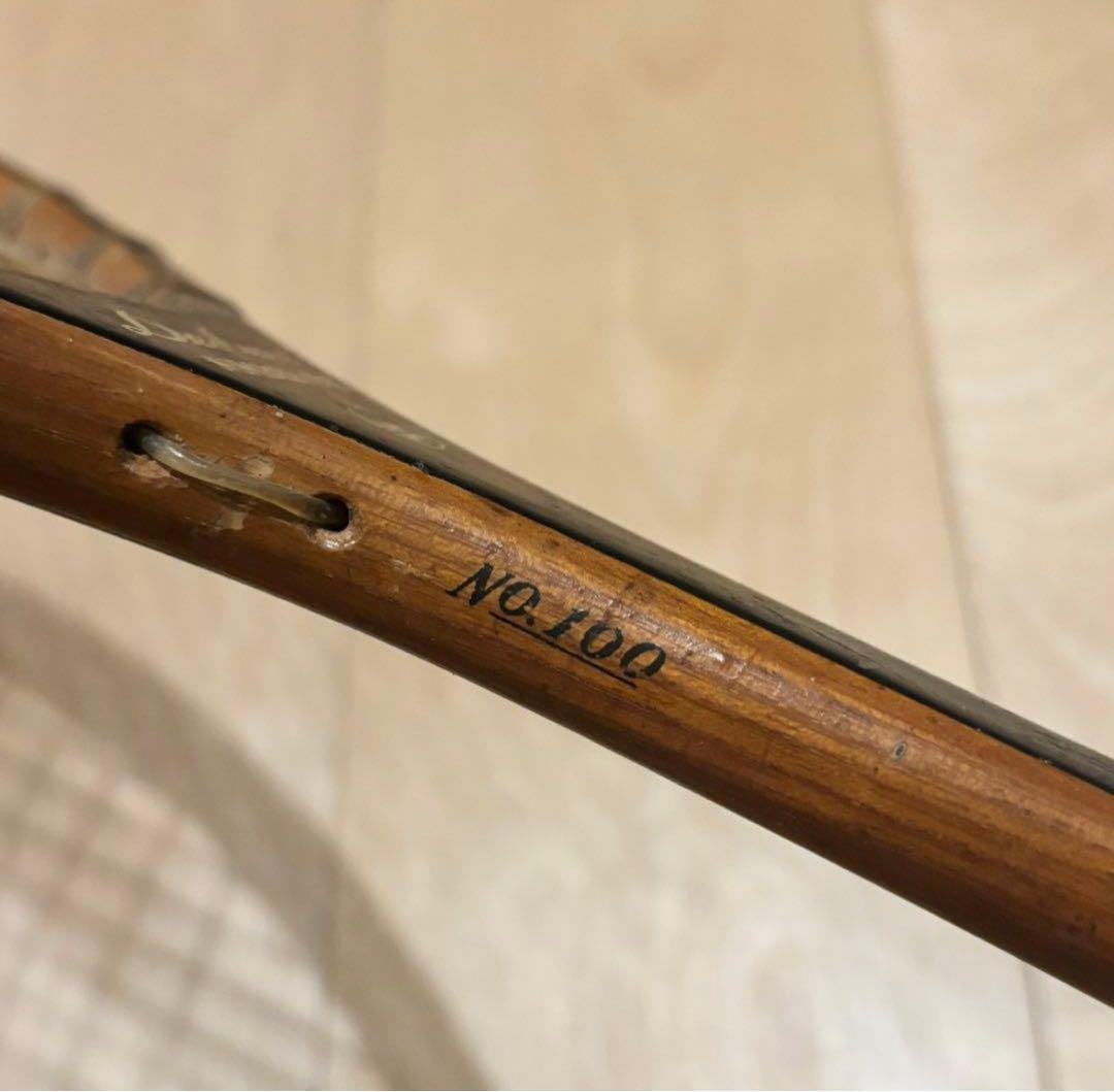 KAWASAKI DELUX NUMBERONE 木製テニスラケット no100