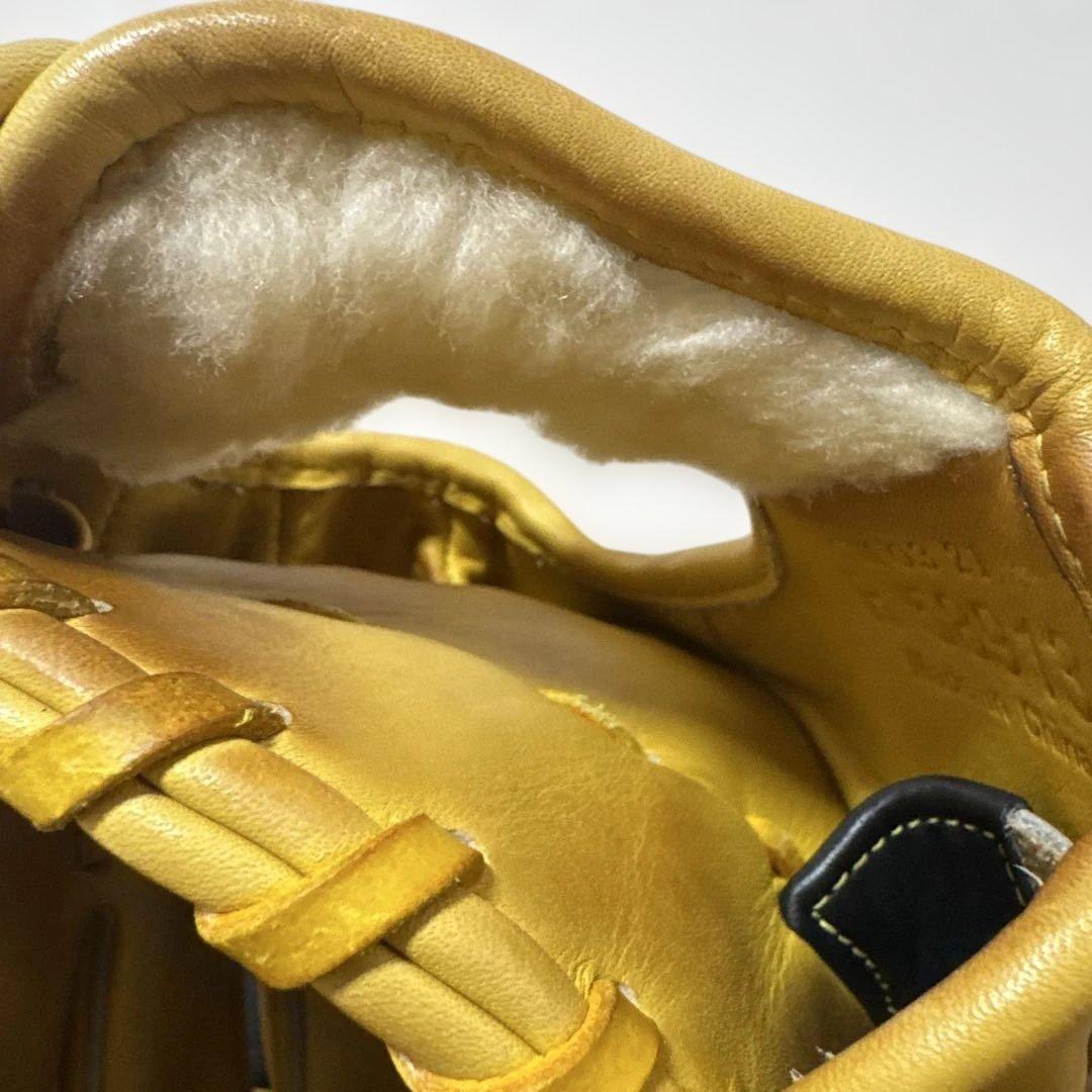 【美品】右投用 ミズノプロ グローブ 復刻版 Mラベル 軟式用