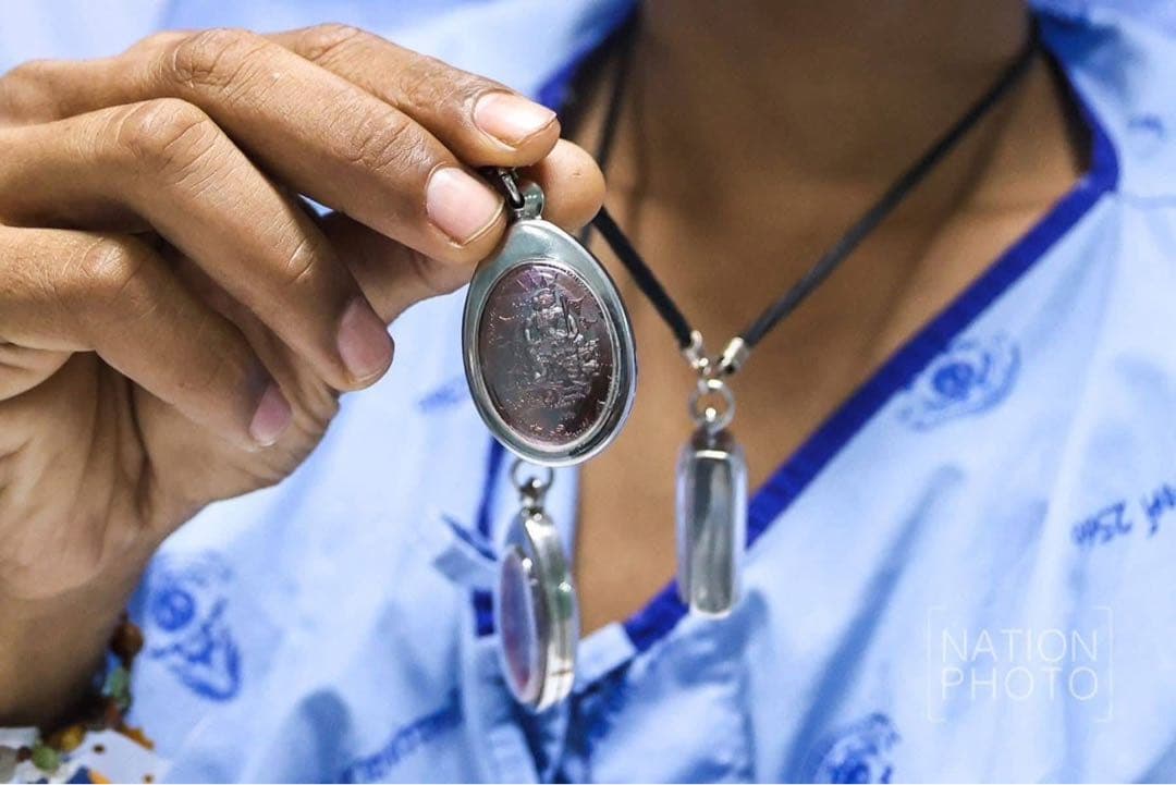 【鑑定書付】有事の護身　泰柬埔寨の戦場を護る戦神ハヌマーン御守　プラクルアン　B