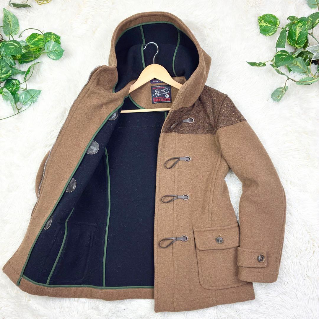 美品　ロンドントラディション　ジャーナルスタンダード別注　ツイード切替　ダッフル