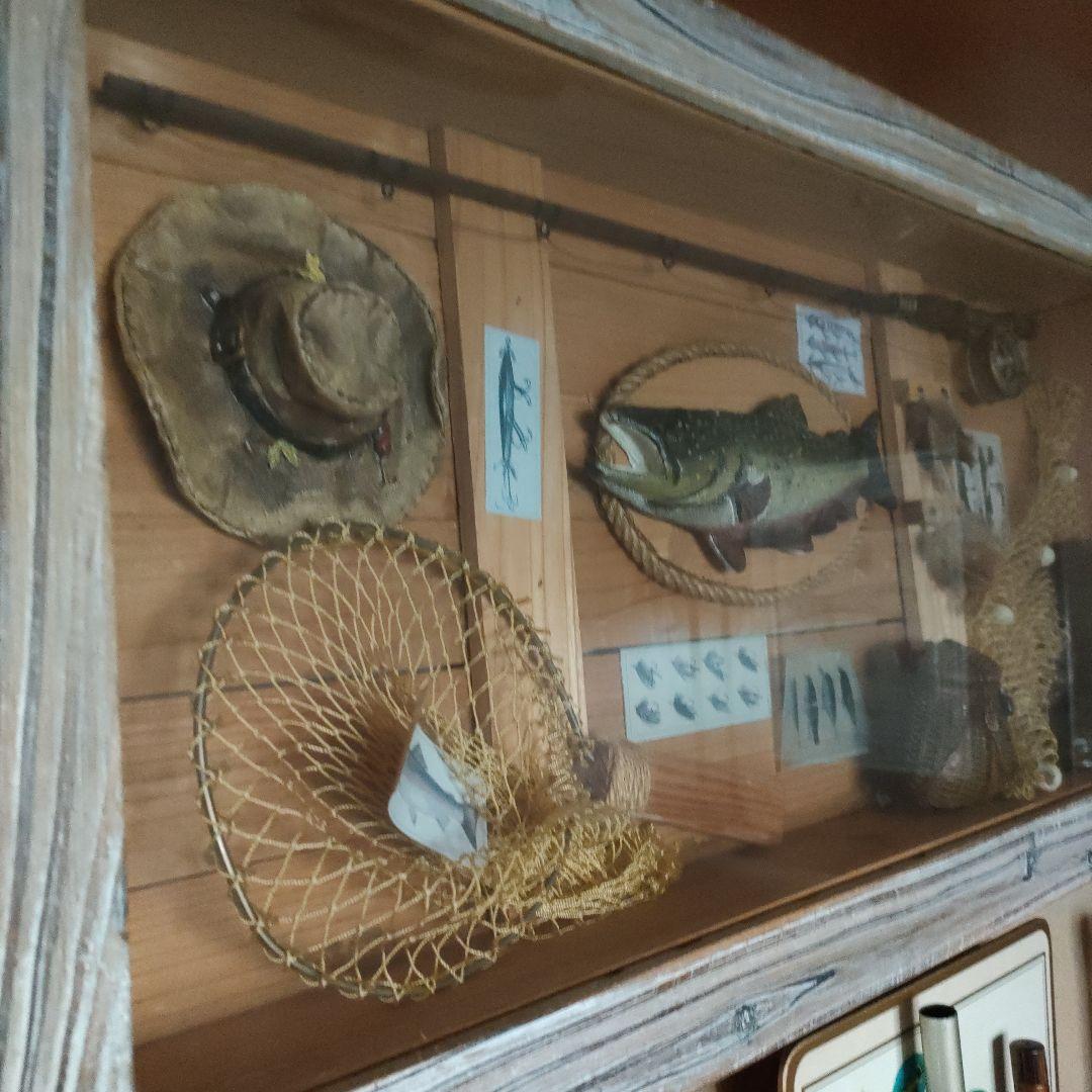 ☆インテリアフィッシング　木製額縁 オブジェ カントリー雑貨