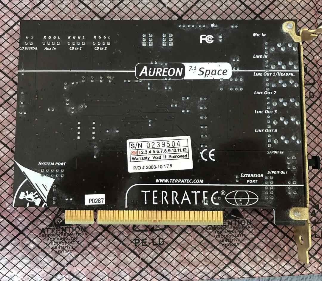 TERRATEC Aureon 7.1 スペース PCI オーディオカード