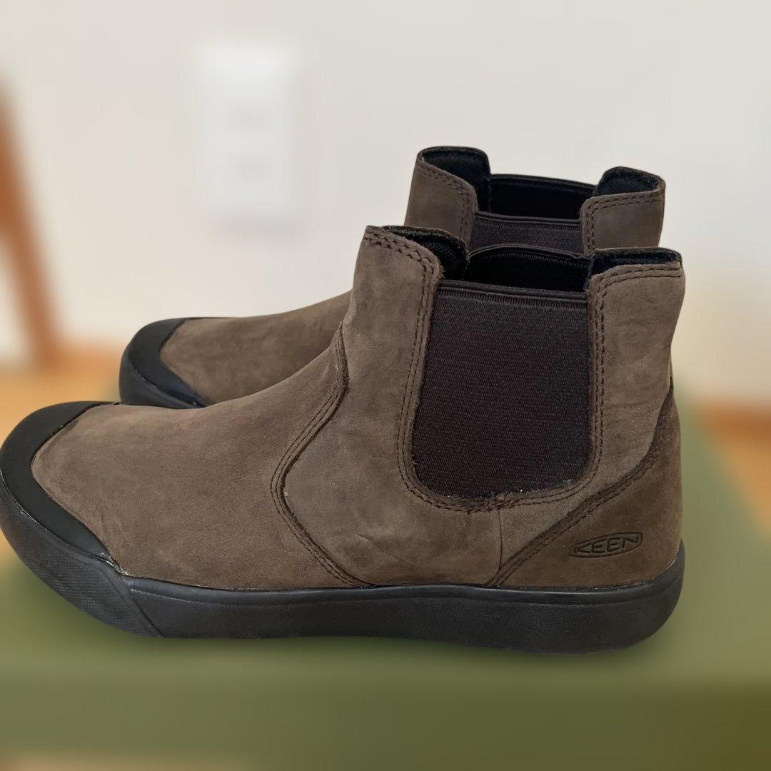 【未使用】KEENチェルシーブーツ ELENA CHELSEA 24 サイドゴア