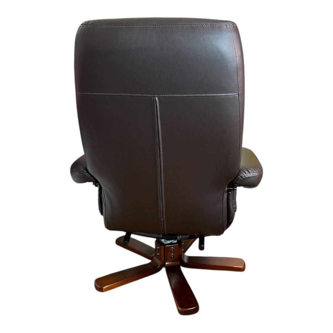 【極美品】パーソナルチェア 一人掛け ソファ オットマン付き マナベインテリア