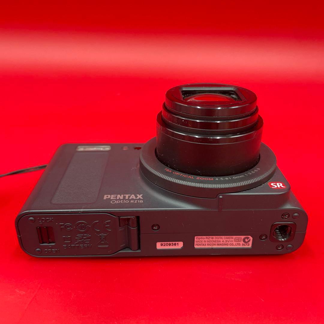 【動作確認済】PENTAX Optio RZ18 ブラック 光学18倍ズーム