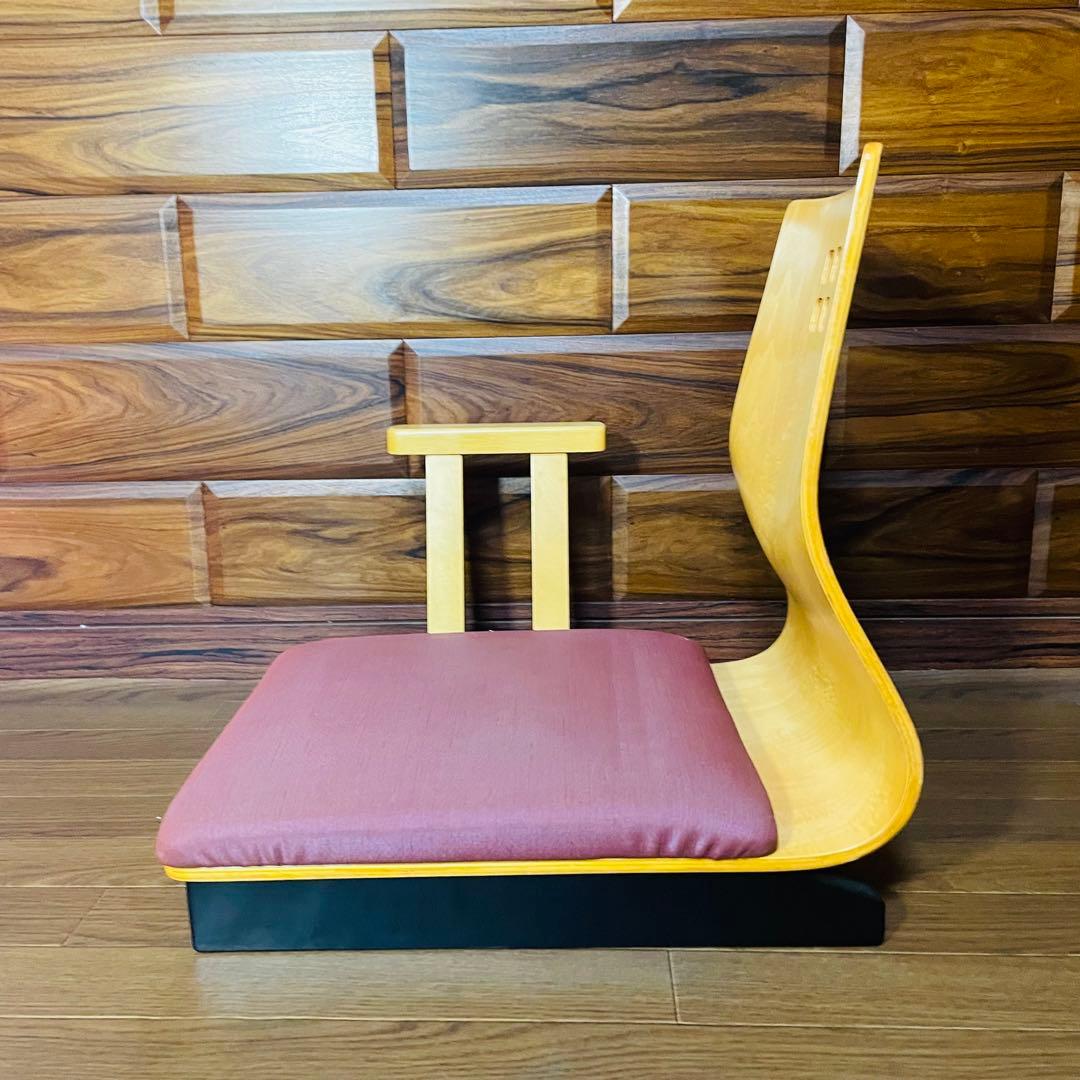 【超希少】マルカツ 高座椅子 肘置き アームチェア 旅館 2脚セット ピンク