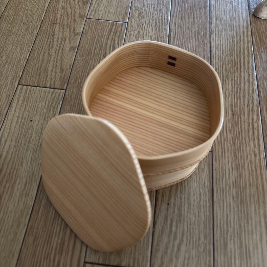 【新品】曲げわっぱ　梅花弁当　2段　大館工芸社　弁当箱