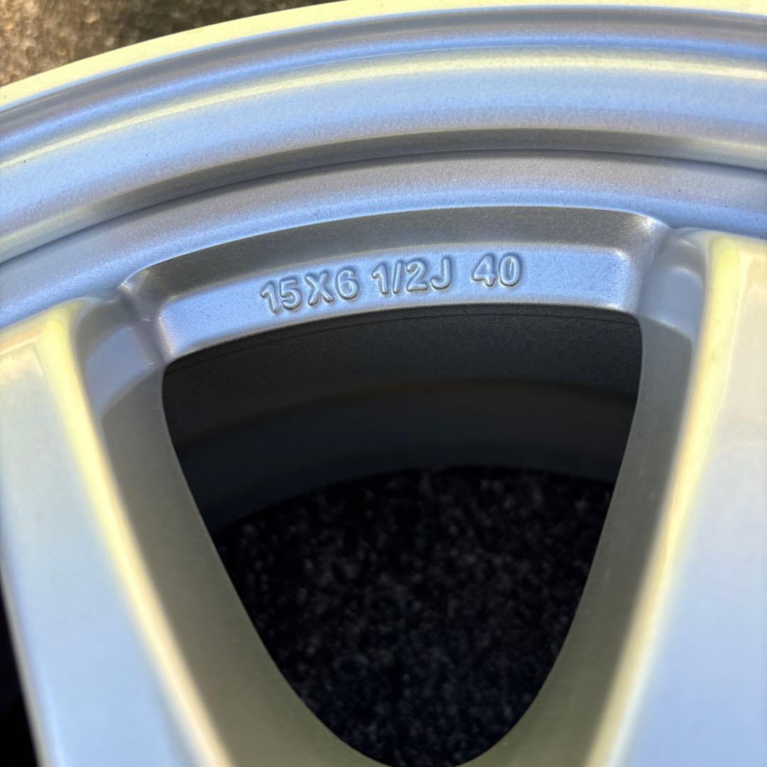 トヨタ 15インチ シルバー アルミホイール 5スポーク