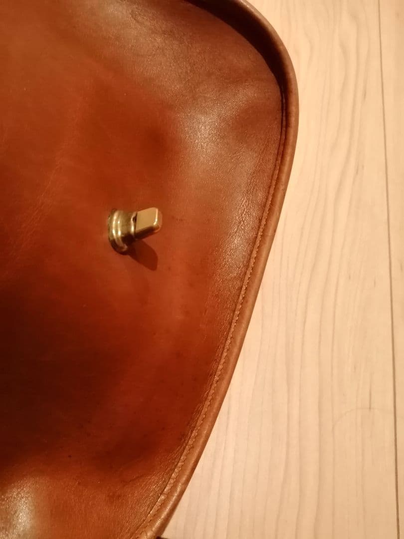 オールドコーチ　coach　ブラウンレザーショルダーバッグ　本革　アメリカ製