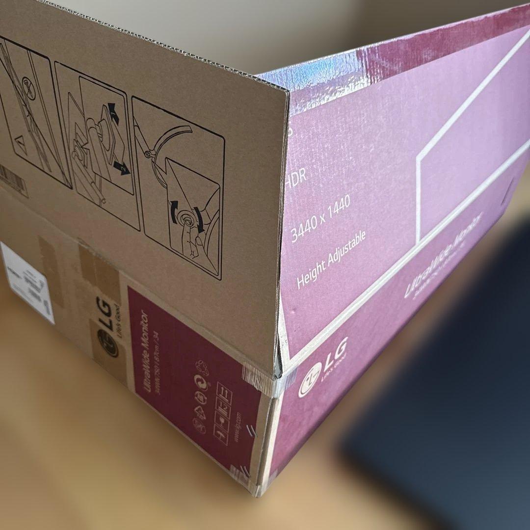 LG ウルトラワイドモニター　34インチ　34WN750-B