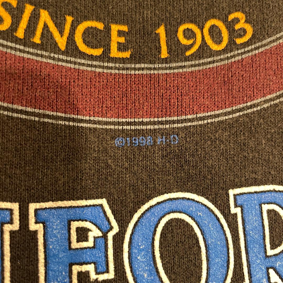 ハーレーダビッドソン　スウェット　90s フレイム 炎　ビンテージ