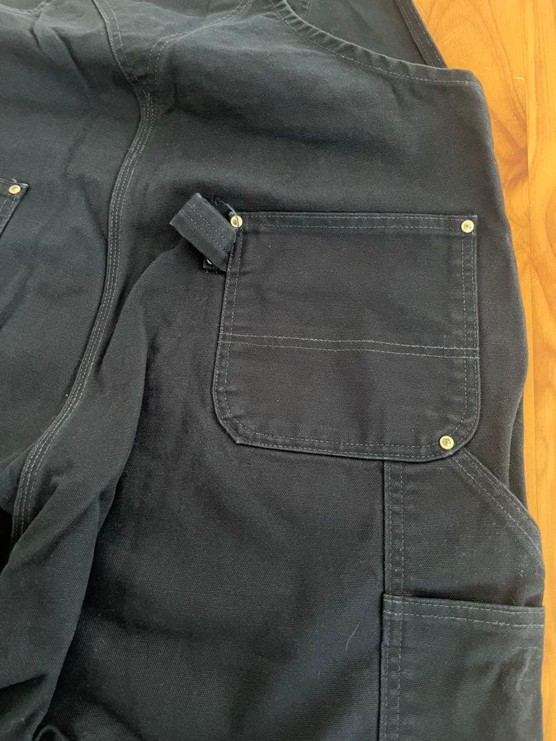 Carhartt ブラック オーバーオール　42×30