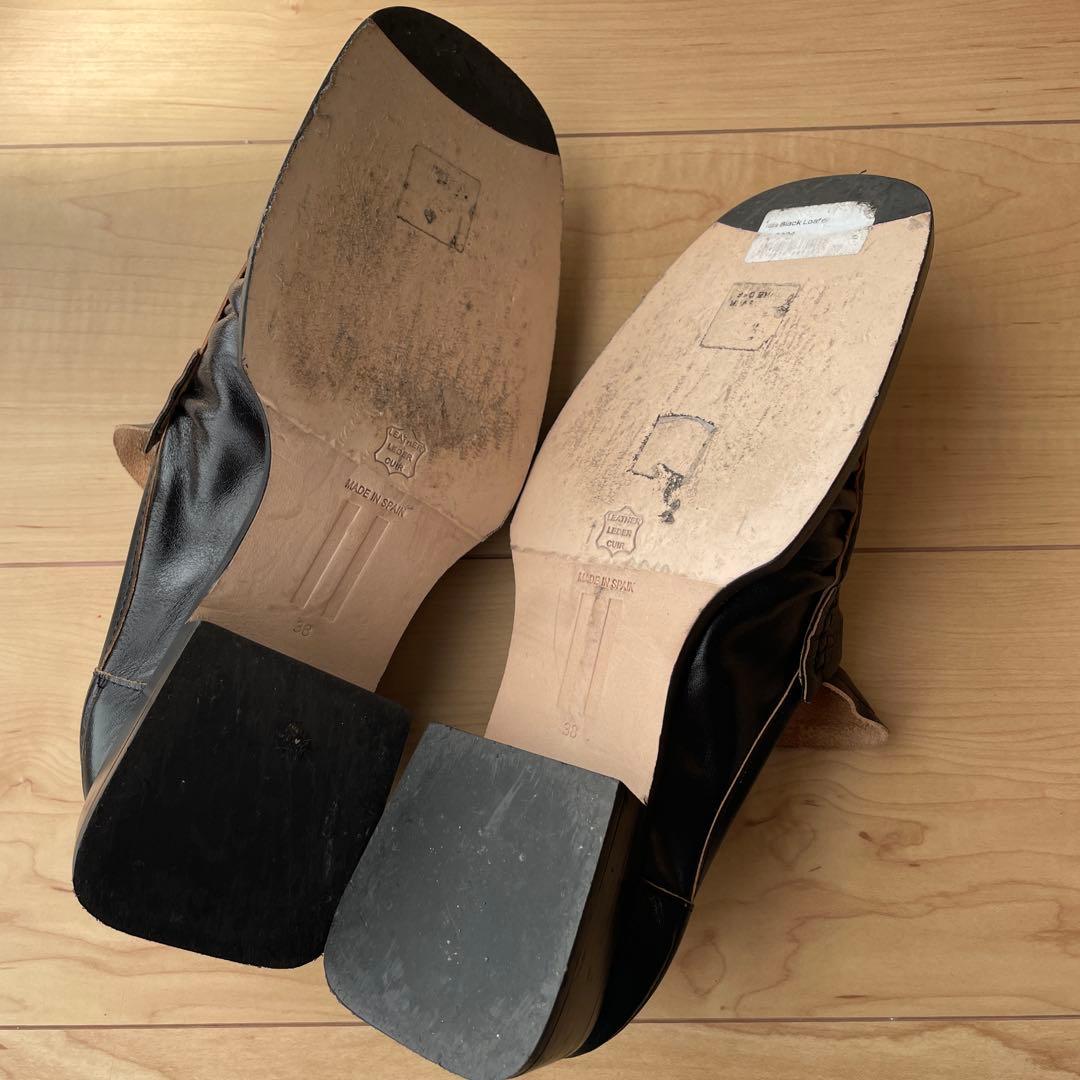 MIISTA ブラック ローファー