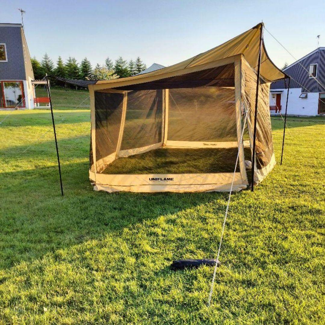 UNIFLAME　revoタープL　メッシュウォールLセット　フルメッシュ