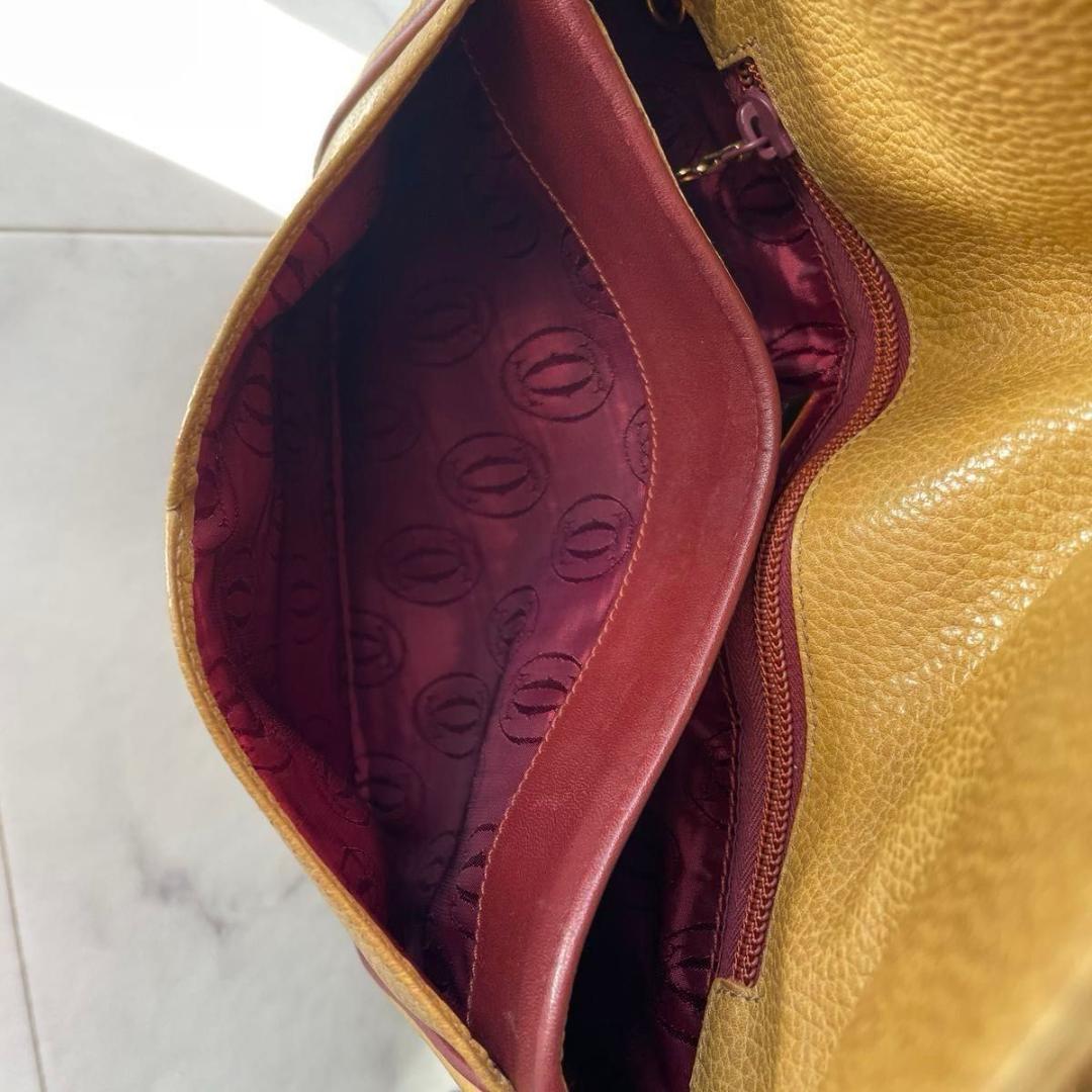 Cartier カルティエ　ショルダーバッグ レザー 斜め掛け　ヴィンテージ