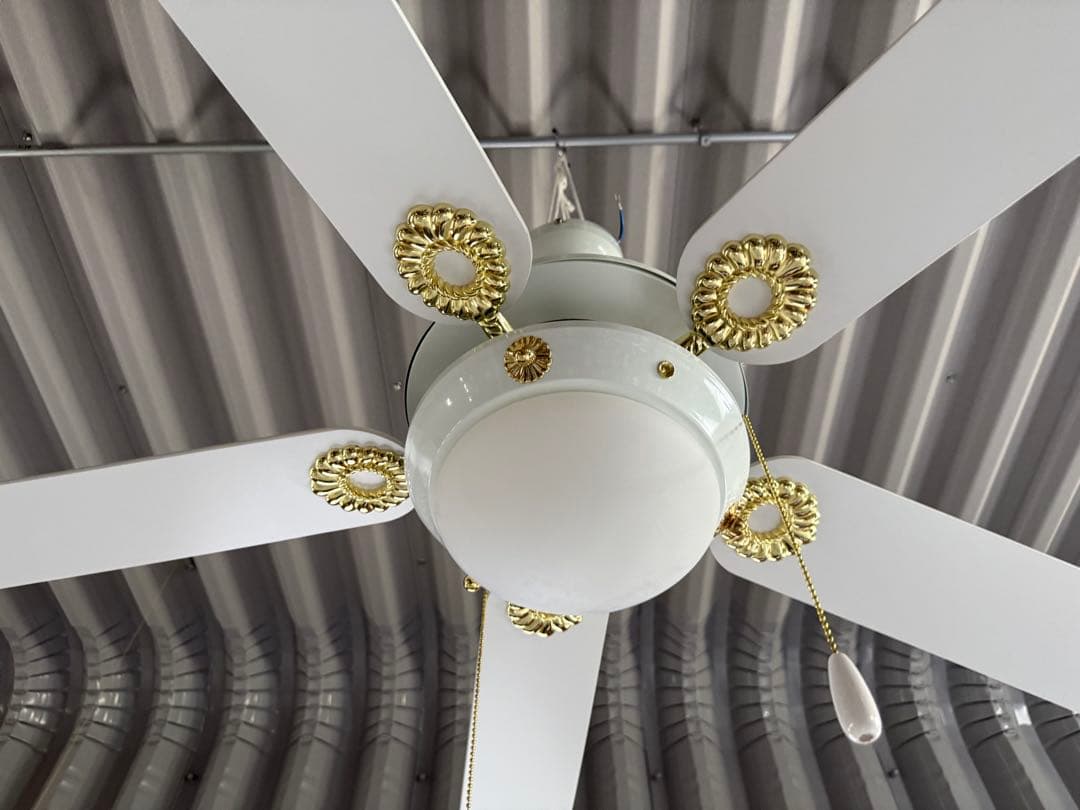 ホワイトシーリングファン 5枚ブレード