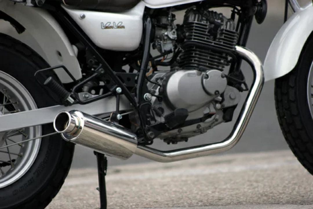 HMS スズキ バンバン200 100φ砲弾マフラー