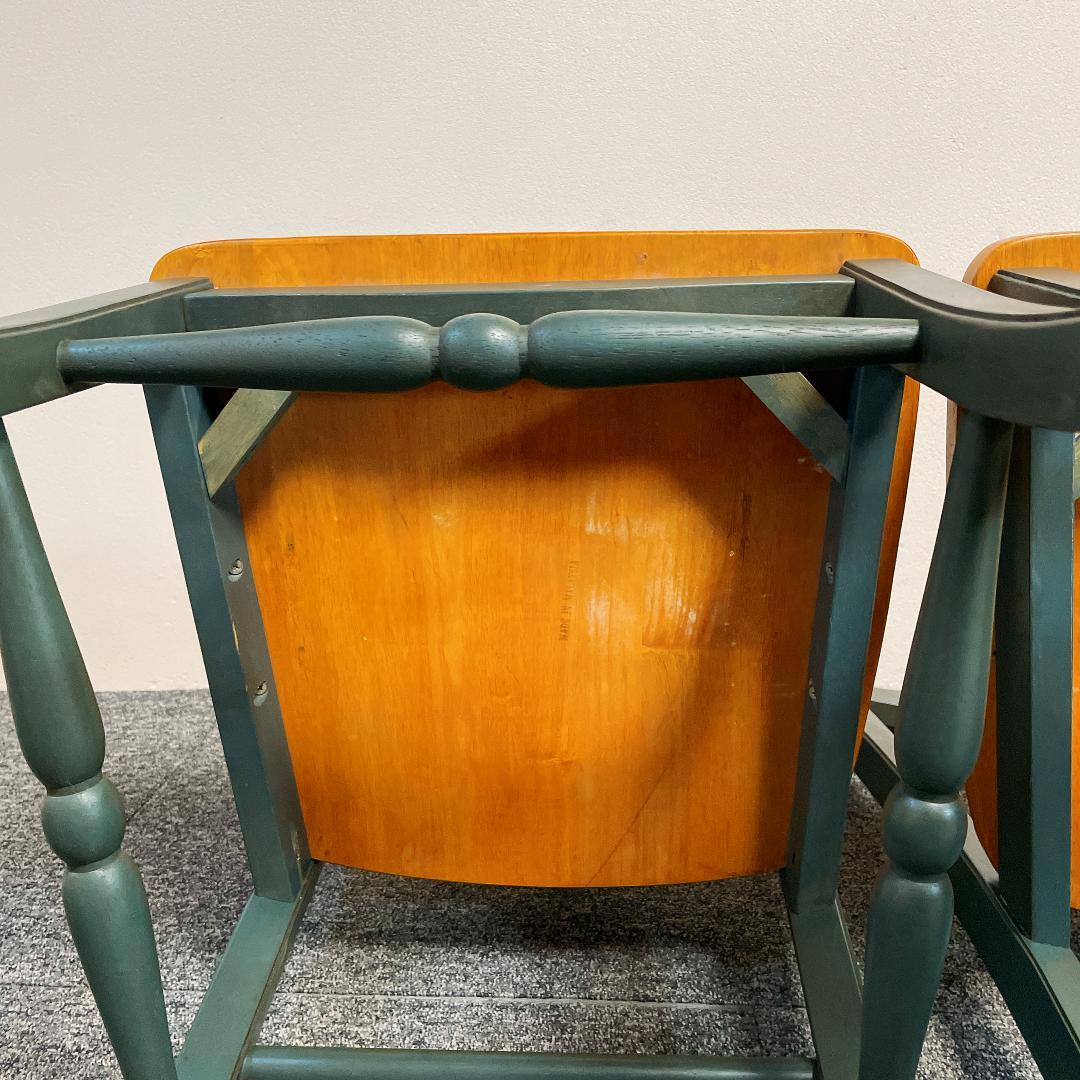 カントリースタイル　ダイニングチェアセット　シャビー　レトロ 2脚セット