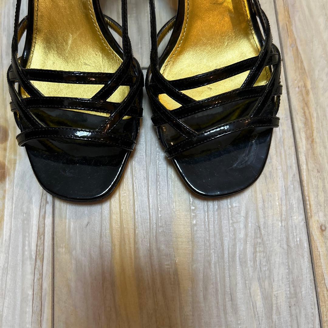 PRADA プラダ　ミュール　35 ブラック　エナメル