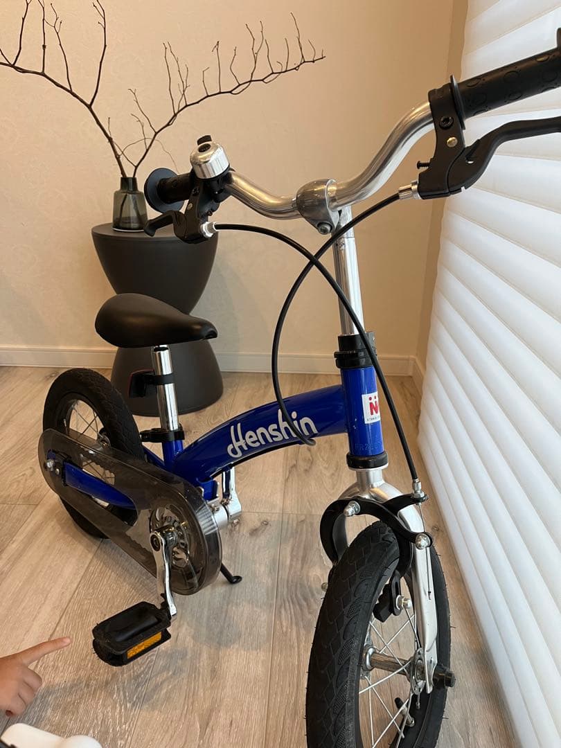 Henshin 幼児用自転車 青　クリスマスプレゼントに✨