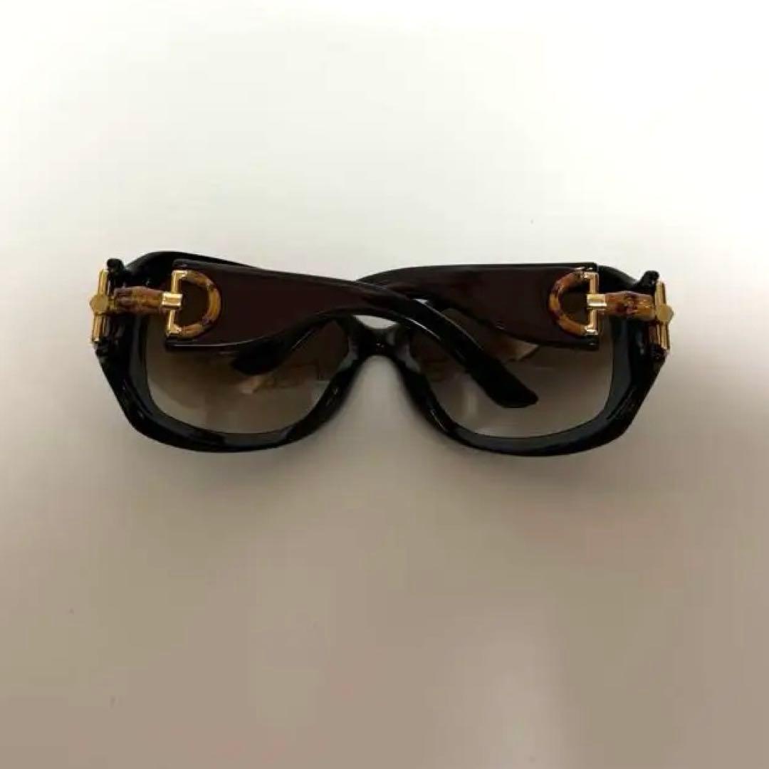 GUCCI バンブー　ブラックオーバーサイズサングラス