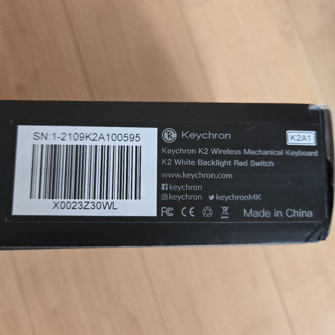 Keychron K2 (V2) White LED(赤軸・英語配列)