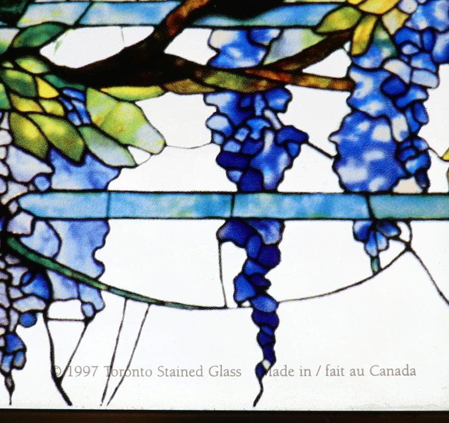 トランザム ティファニー ヴィンテージ ステンドグラス 藤の欄間 トロント
