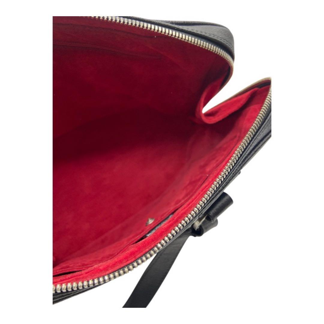 【美品】BVLGARIブルガリレザー 2WAY ショルダーバッグブラックA4可