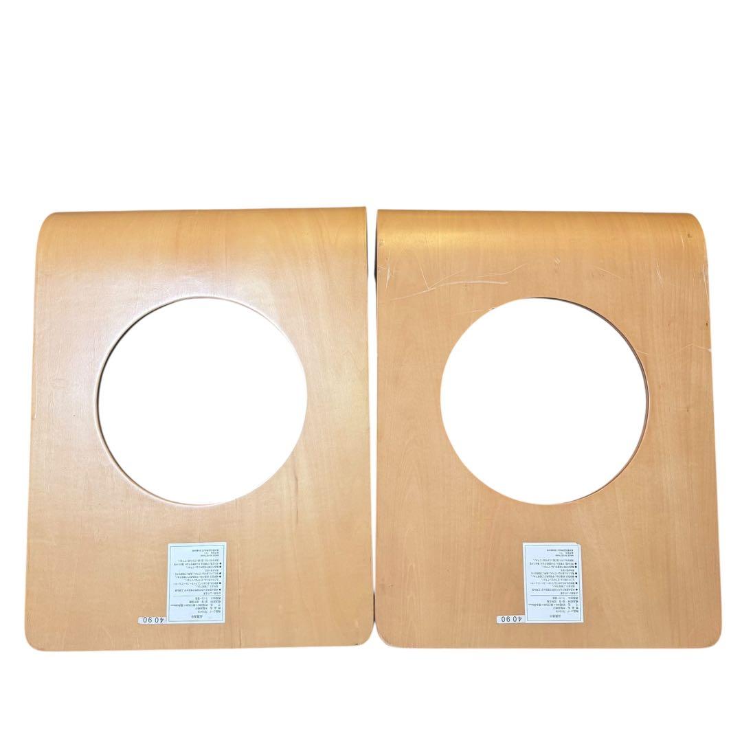 【美品】ニトリ 木製座椅子 曲木 和座椅子 4脚セット 旅館 椅子