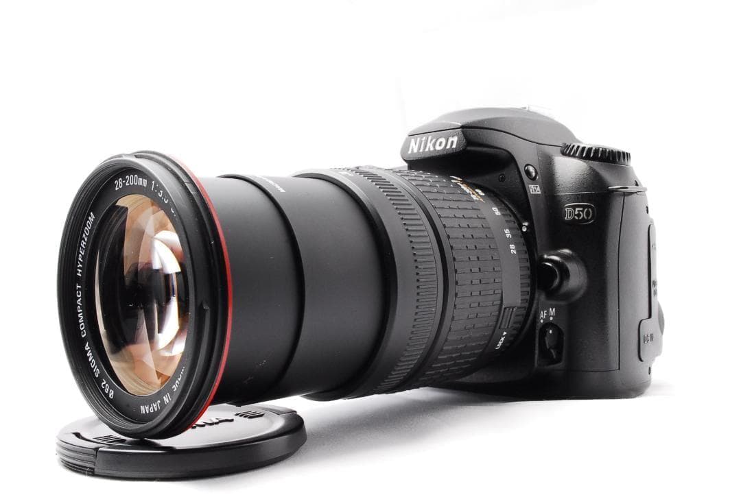 Nikon D50✨付替不要✨高倍率レンズ付✨レンズセット スマホ転送 初心者