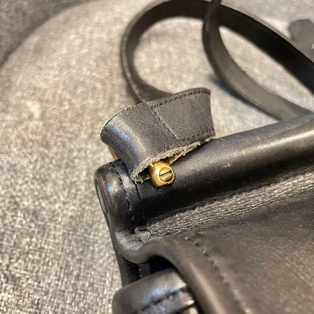 オールドコーチ　ショルダーバッグ　ターンロック　ブラック