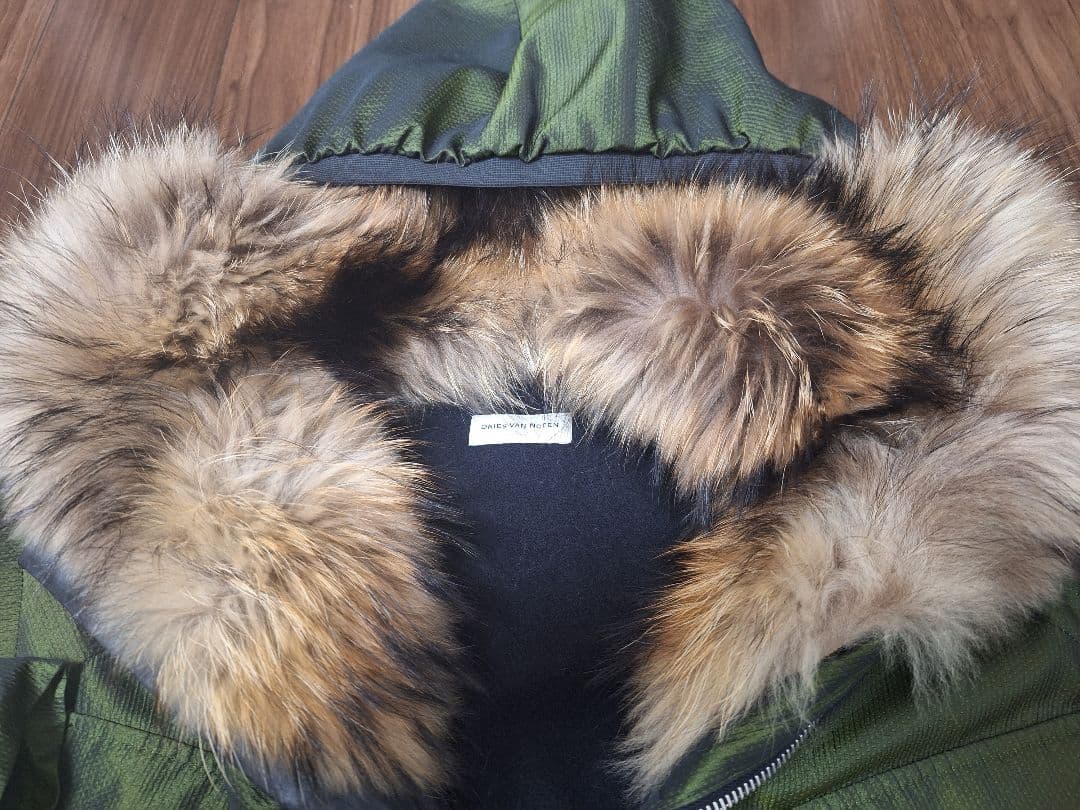 【DRIES VAN NOTEN】ドリスヴァンノッテン 襟ボア モッズコート