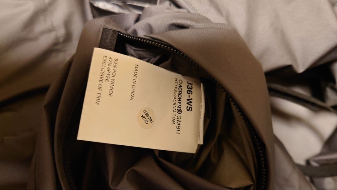 【Haly44】ACRONYM J36-WS GORE-TEXアクロニウム