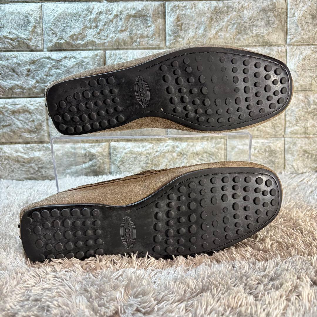 美品✨TOD'S トッズ ドライビングシューズ レザー　メンズ ベージュ25.0