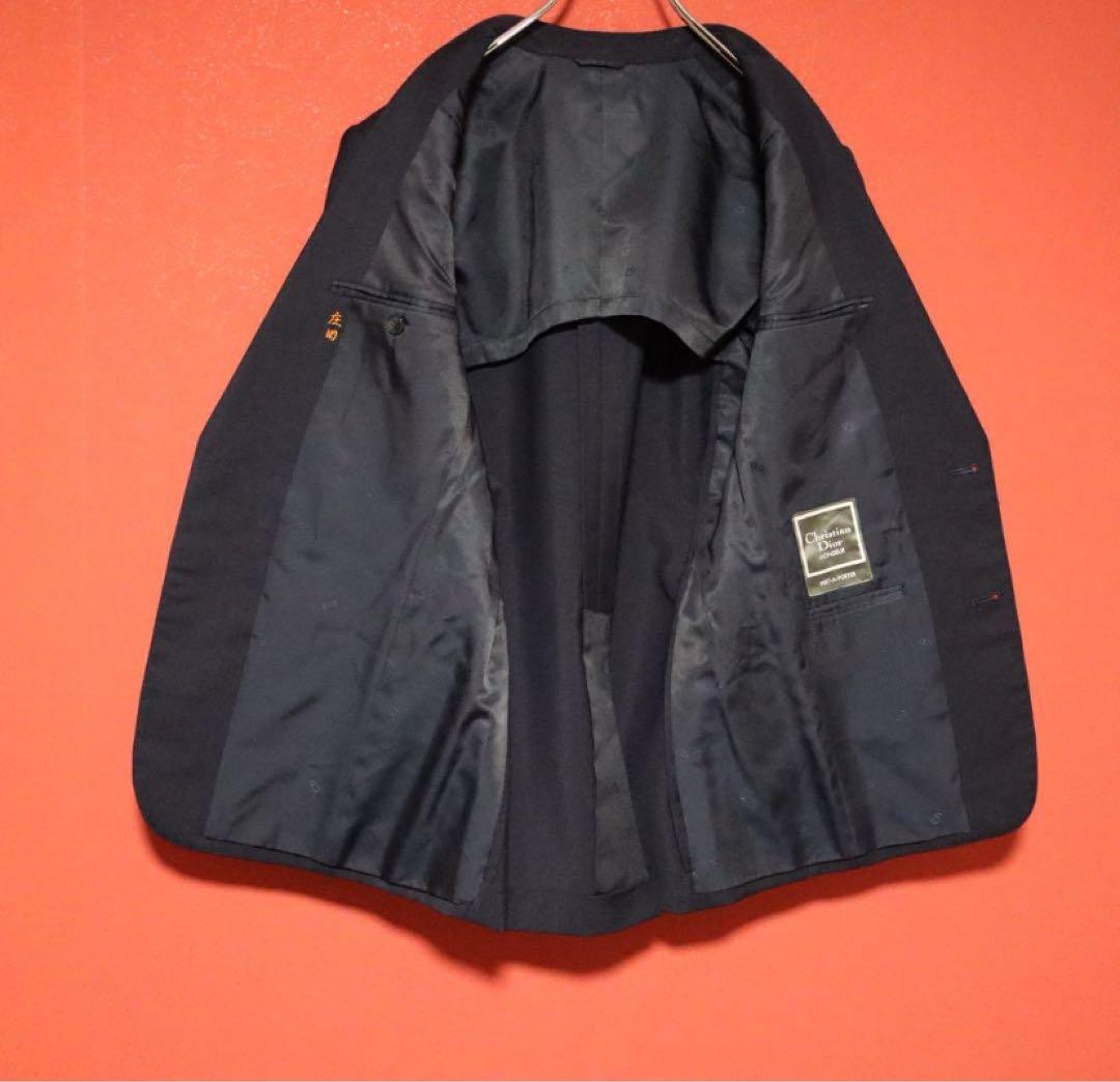 【希少】Christian Dior モヘア混 裏地総柄 CDロゴ セットアップ