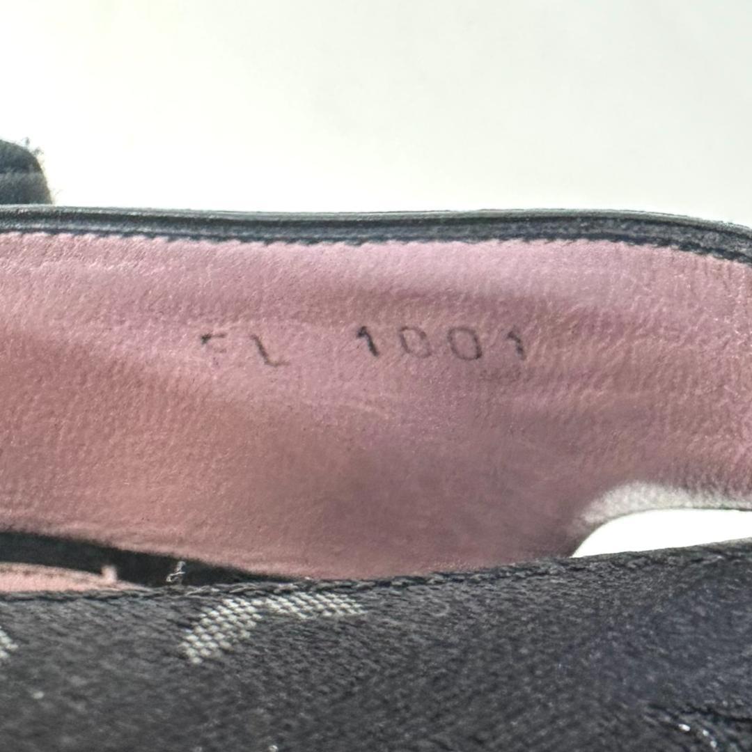 LOUIS VUITTON ミュール サンダル モノグラム LVロゴ ブラック