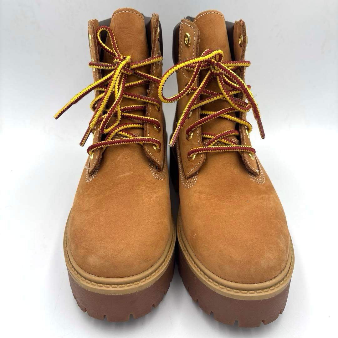 美品✨ティンバーランド 6インチ ブーツ 厚底【23.5】キャメル A99162