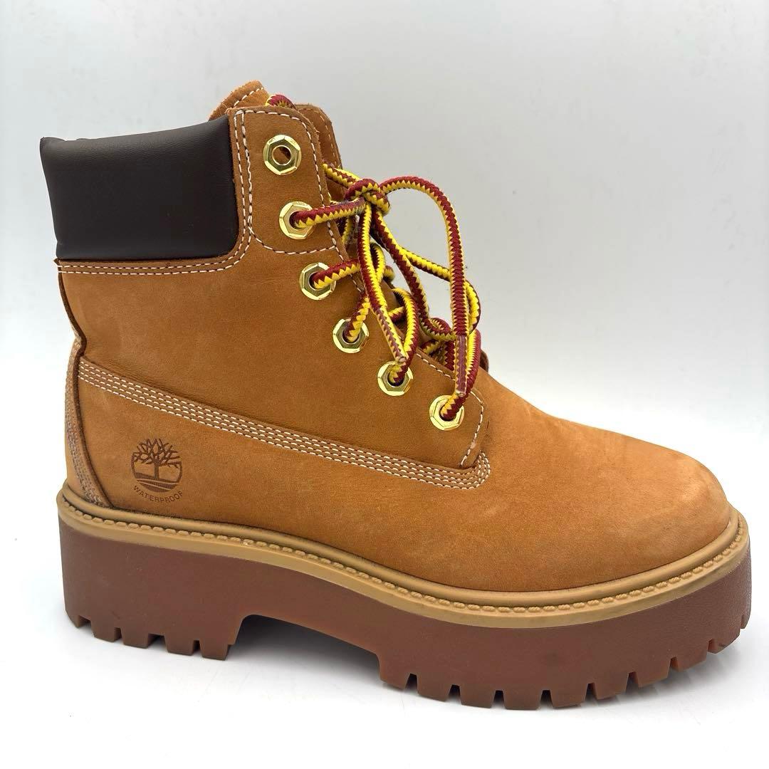 美品✨ティンバーランド 6インチ ブーツ 厚底【23.5】キャメル A99162